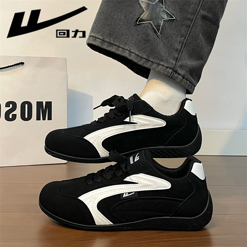 回力2025爆款黑白熊猫阿甘棉鞋