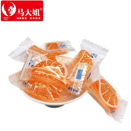马大姐桔子糖硬瓣橘果软水酸