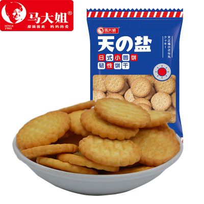 马大姐海盐味饼干韧性小圆网