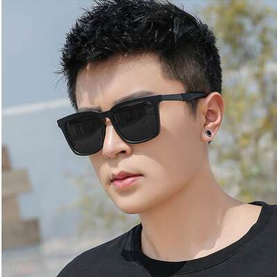 Round fashion for men sunglasses polarized retro sun-glasses