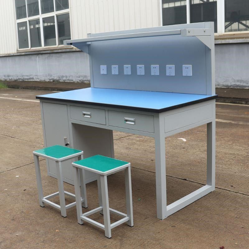 厂促防电工作台钳台工台水操线作理化板台面工作台静Y工流作台厂