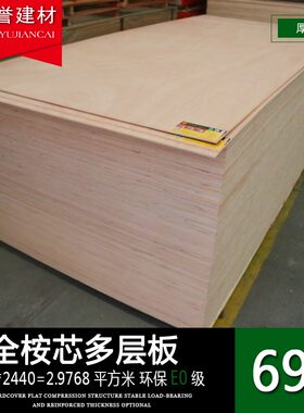 E0级胶合板3mm实木多层板全桉芯 生态板材环保衣柜实木家具背板