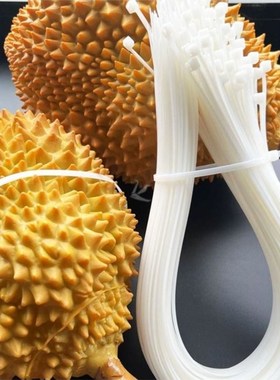 榴莲扎带5*650彩色专用扎带尼龙E绳固定塑料扎带绿色黄色绑榴莲