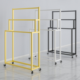 窗帘吊卡展示架落地围q巾丝巾架裤子布料挂架展会包装纸收纳架移