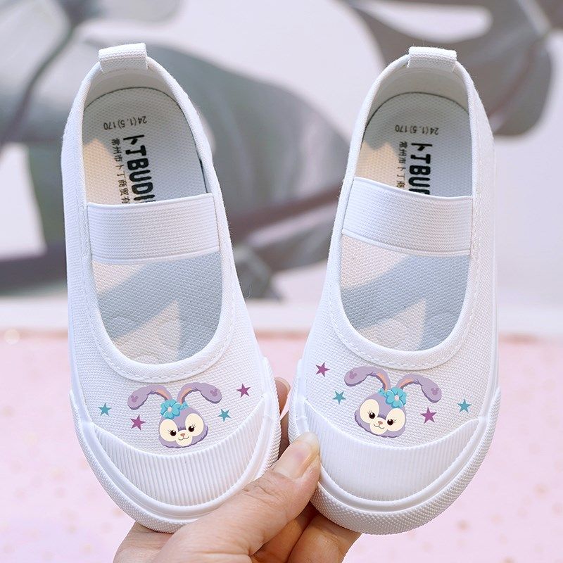 幼儿园小白鞋库洛米女童帆布鞋室内鞋小学生表演鞋透气软底宝宝鞋,童鞋/婴儿鞋/亲子鞋,帆布鞋,淘宝优惠券,粉丝福利购,淘宝优惠卷