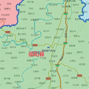 2021新款邵阳市地图贴图办公室挂D图高清防水墙壁贴超大装饰画定