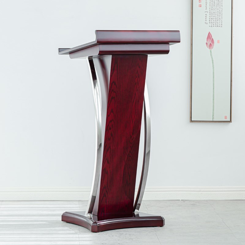 演讲台桌子讲台培训班q会议用主持台咨询导购礼宾接待台发言讲桌