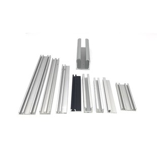 F平滑轨铝型材 AMS01 铝型材1530滑槽2040铝型材推拉门滑槽 滑轨