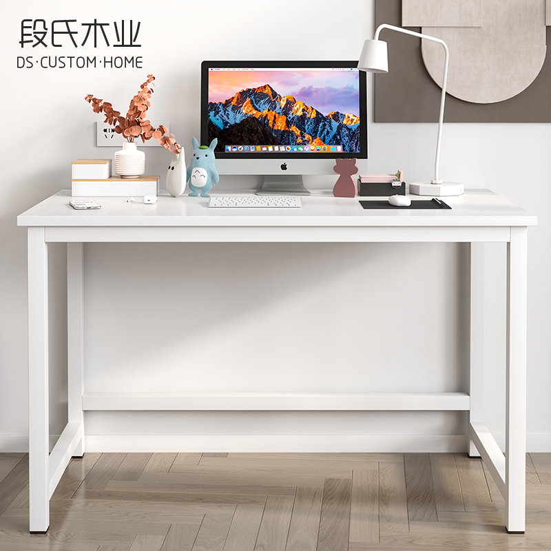 简约卧室小户型电脑桌子台式家用写字台书双人R易工作长条办公电