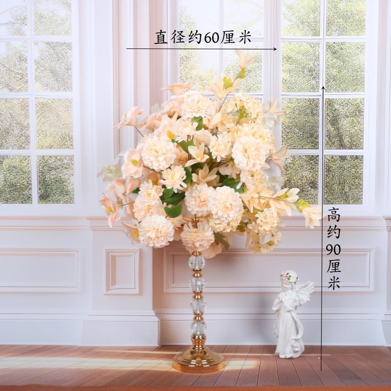 婚庆仿真b绢花婚礼餐桌宴会布置花器路引插花商场橱窗家居摆放假