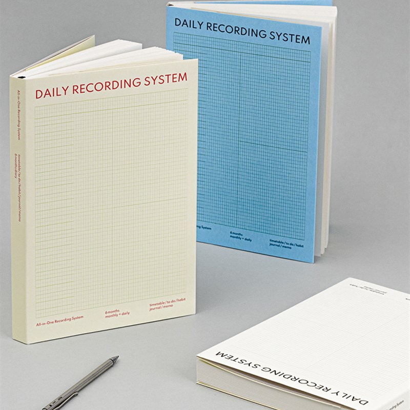 韩国livework时间轴日记本万年历6个月日N常学习工作一天一页计画