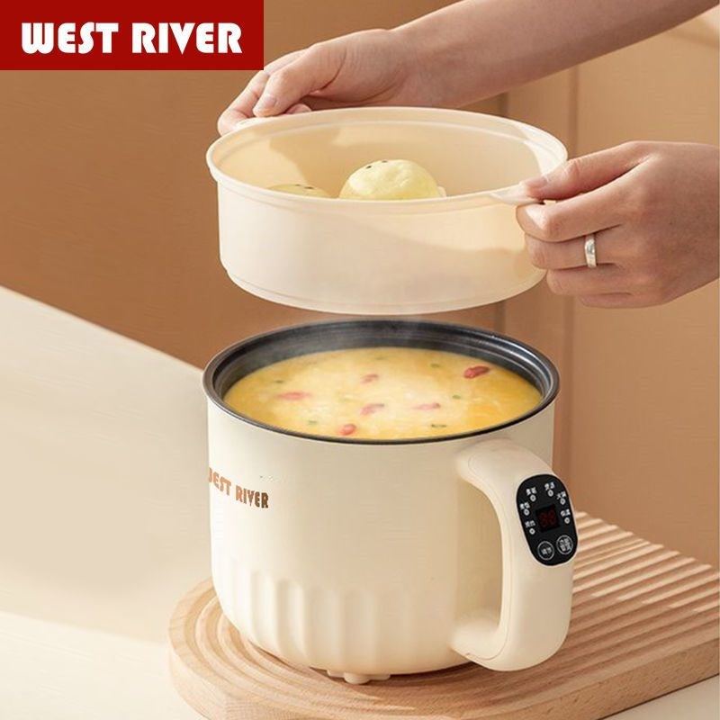 德国全自动蒸煮一体小电煮锅多功能E电火锅学生宿舍煮粥电锅电炒