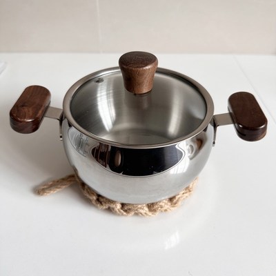 博尚家316不锈钢奶锅家用婴儿辅食锅宝宝专用小奶锅一人食小汤锅