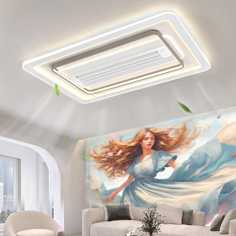 无叶风扇灯2025新款客厅主灯高A级感流行吸顶灯餐桌灯现代风大气