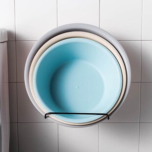 脸盆可折叠免打孔置物架卫生间洗脸盆放架壁挂浴室挂钩脸盆架收纳