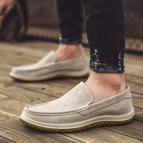 shoesformen春夏绒皮豆