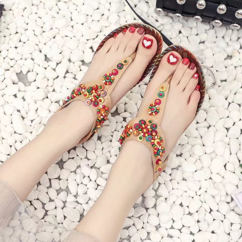 shoeswomen波西米亚串珠