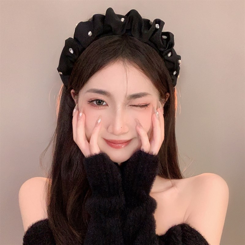 炉顶发苦头窟女款头颅高大头围大脸显脸小颅顶增高减龄高卢顶发箍图片