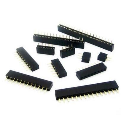 排母2.54mm 双排排针座2*2p/3/4/5/6/8/10//15/20P/25P 20个 全新