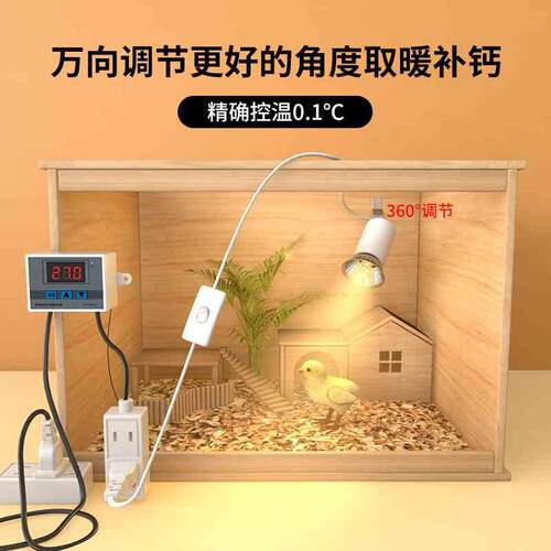 芦丁鸡保温灯套餐加热灯乌龟爬宠uva取暖uvb灯泡小鸡孵化灯育雏灯