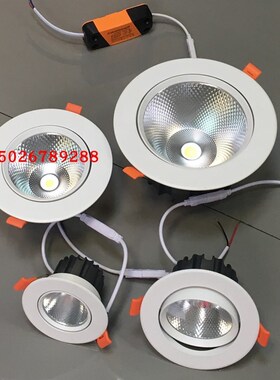 LED天花射灯高品质LED30W20W10W5W天花灯开孔7CM9CM12CM15CM射灯