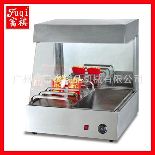 商用膨化机台式保温薯条工作台立式撒盐操作工作站快速