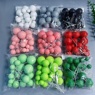 蛋糕20磨砂混装 个装 球 饰泡沫银球马克球金球龙圣诞跨境爆款 特硬装