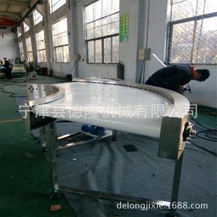 德隆180度转弯输送机90度转弯滚筒输送机动力链轮不锈钢辊筒线