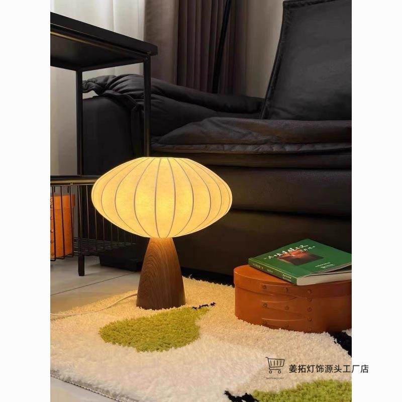 美式复古陶瓷布艺台灯法式浪漫卧室床头灯手工编织布灯罩多色可调