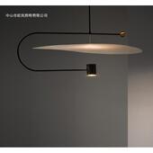 简约艺术北欧现代网红餐厅办公区吊灯创意时尚 线条卧室书房吊灯