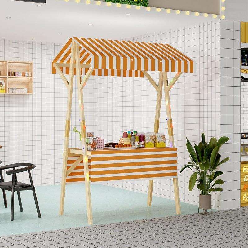 摆摊车的推车移动可折叠摊位定作户外棚实木制花车夜市集市架子