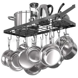 铁艺厨房架锅架厨房置物架折叠厨房壁挂锅盖架