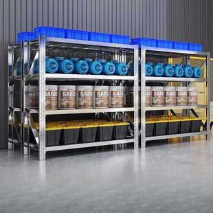 304不锈钢重型货架可调节冷冻库商用工业多层仓储地下室置物架子