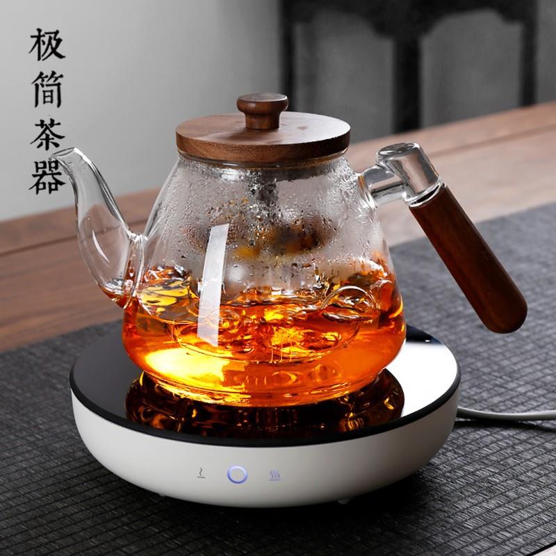 大容量电陶炉煮茶器泡茶玻璃蒸汽煮茶壶烧水壶茶具家用电陶炉