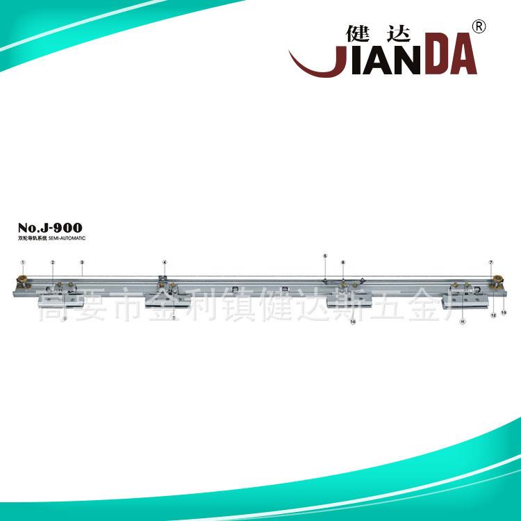 供应推拉门滑轨导轨玻璃门单轮双轮导轨吊轨静音耐磨