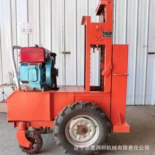 电动链条式打夯机建房修路土地基自走式地面夯土机电动夯实机