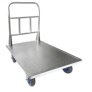 加厚钢板小推车拉货手推车搬运车工用平板车超重型重物大号手推车