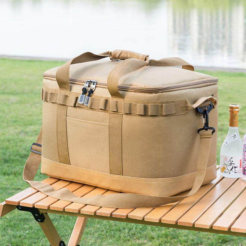 户外大容量野餐包车载烧烤露营收纳包防水餐具多功能袋套装收纳箱