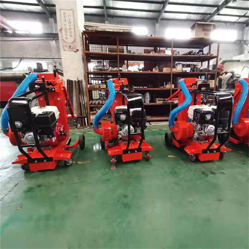 业兴路面降尘开沟机手推式汽油切槽机汽油马路开槽机