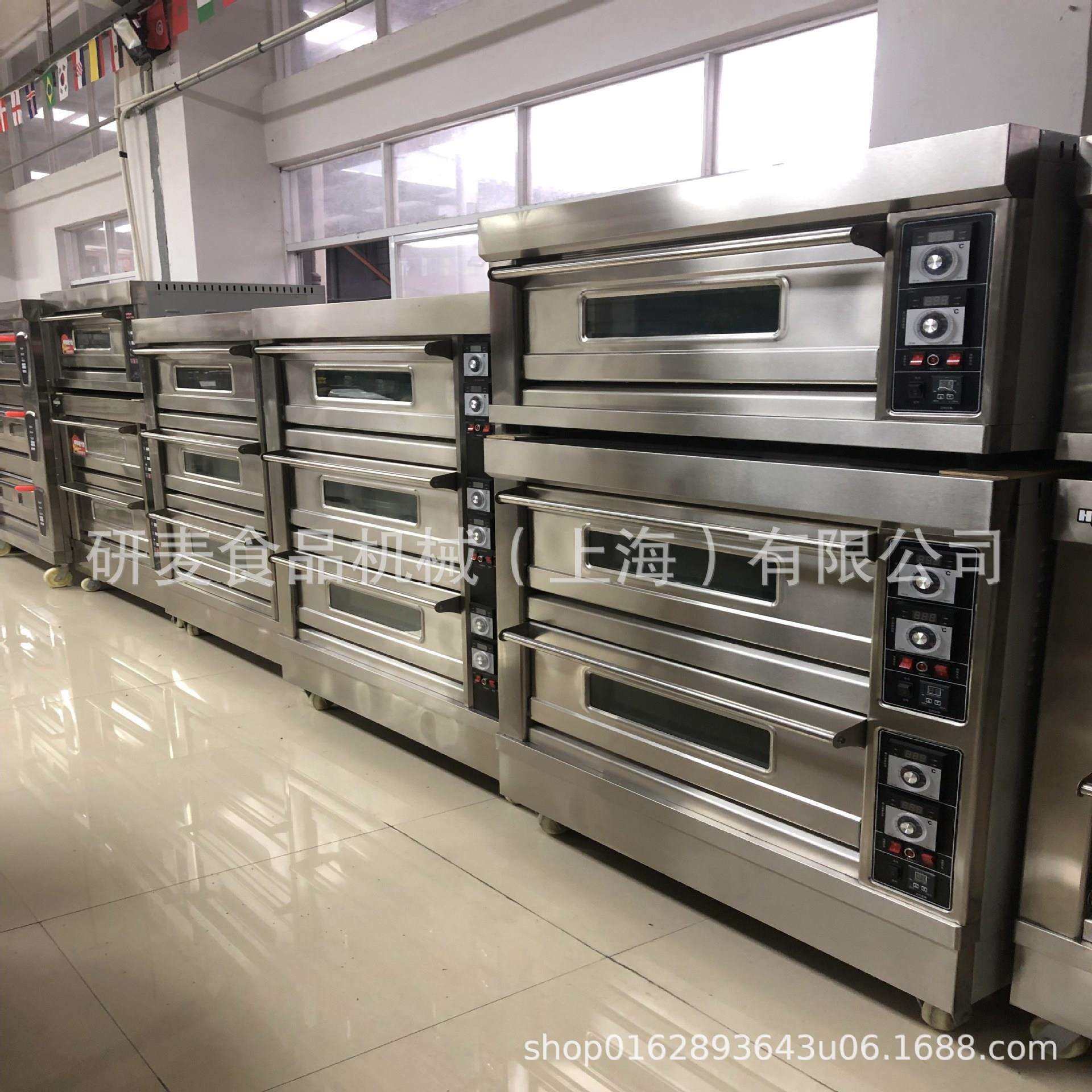 上海研麦三层六盘烤箱商用电热型大容量多功能烤鸡翅披萨红薯