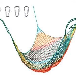 儿童游乐场网彩色安全网室内游乐场一体双层网户外攀岩攀爬货物网