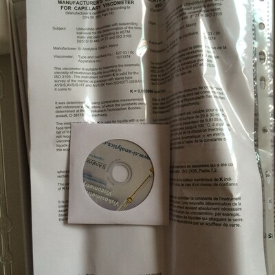 德国原Schott Si Analytics 玻璃毛细粘度计 乌氏粘度计 28540003