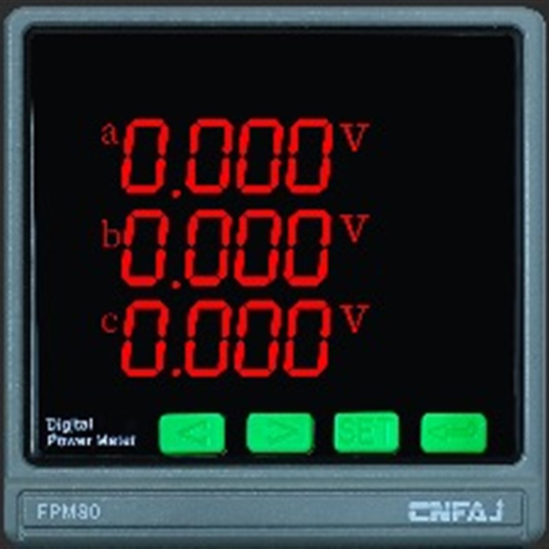 三相数显液晶电流电压频率电能组合功率因数多功能电力仪表RS485