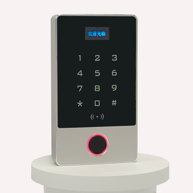 24V电梯指纹密码识别楼层控制刷卡器手机NFC分层IC卡语音梯控门禁
