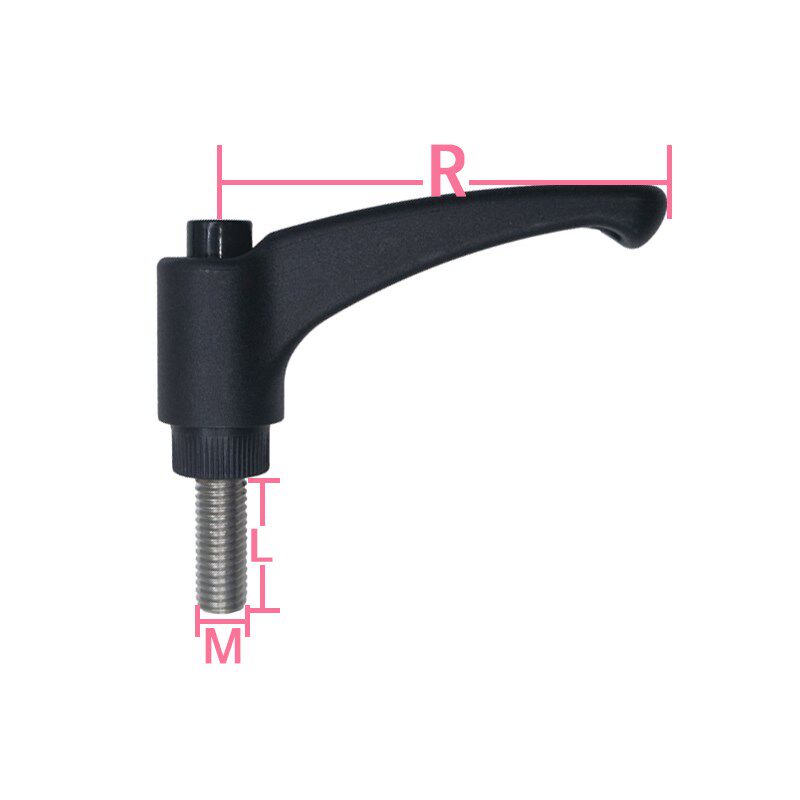 塑料可调位紧定把手 不锈钢螺杆尼龙7型调整式固定夹手柄螺丝M568