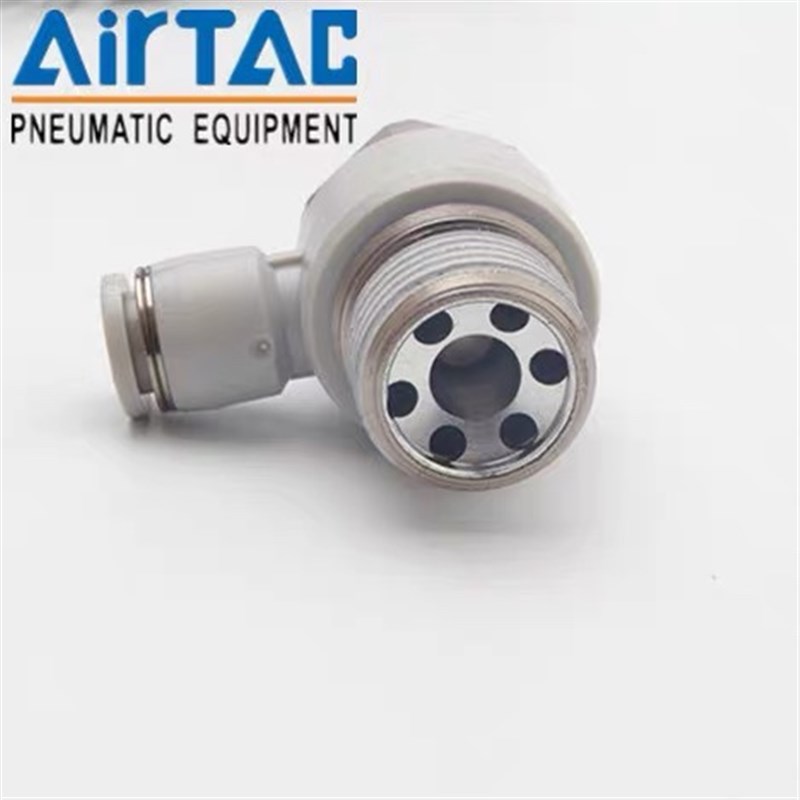 亚德客L型气动调速阀接头PSL4/6/8/10/12-M5N/02/03气管气缸节流