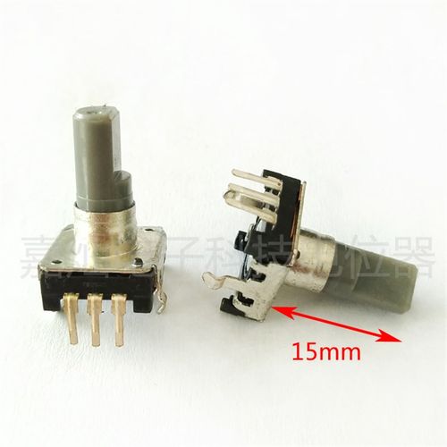 EC12型半轴15mm数字脉冲无极电位器 升威立式3脚示波器编码开关