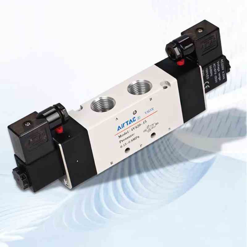 亚德客4V41015B电磁阀4V42015A 4V430C15B 4V430E15C 4V430P15 EF