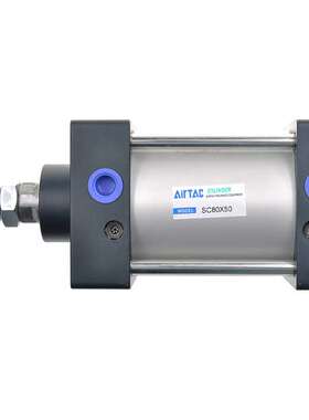 亚德客标准气缸SC125X25X50X75X100X125X150X200X250X300-S带磁环