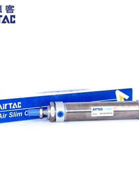 亚德客不锈钢迷你气缸MFC20X25X50X75X100X125X150X200X250-S带磁